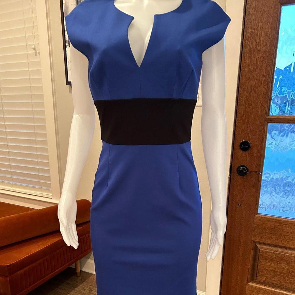 Designer Trina Turk Color Block Sheath Dress Size M / US 6-8 / IT 42-44 - 1 Thumbnail