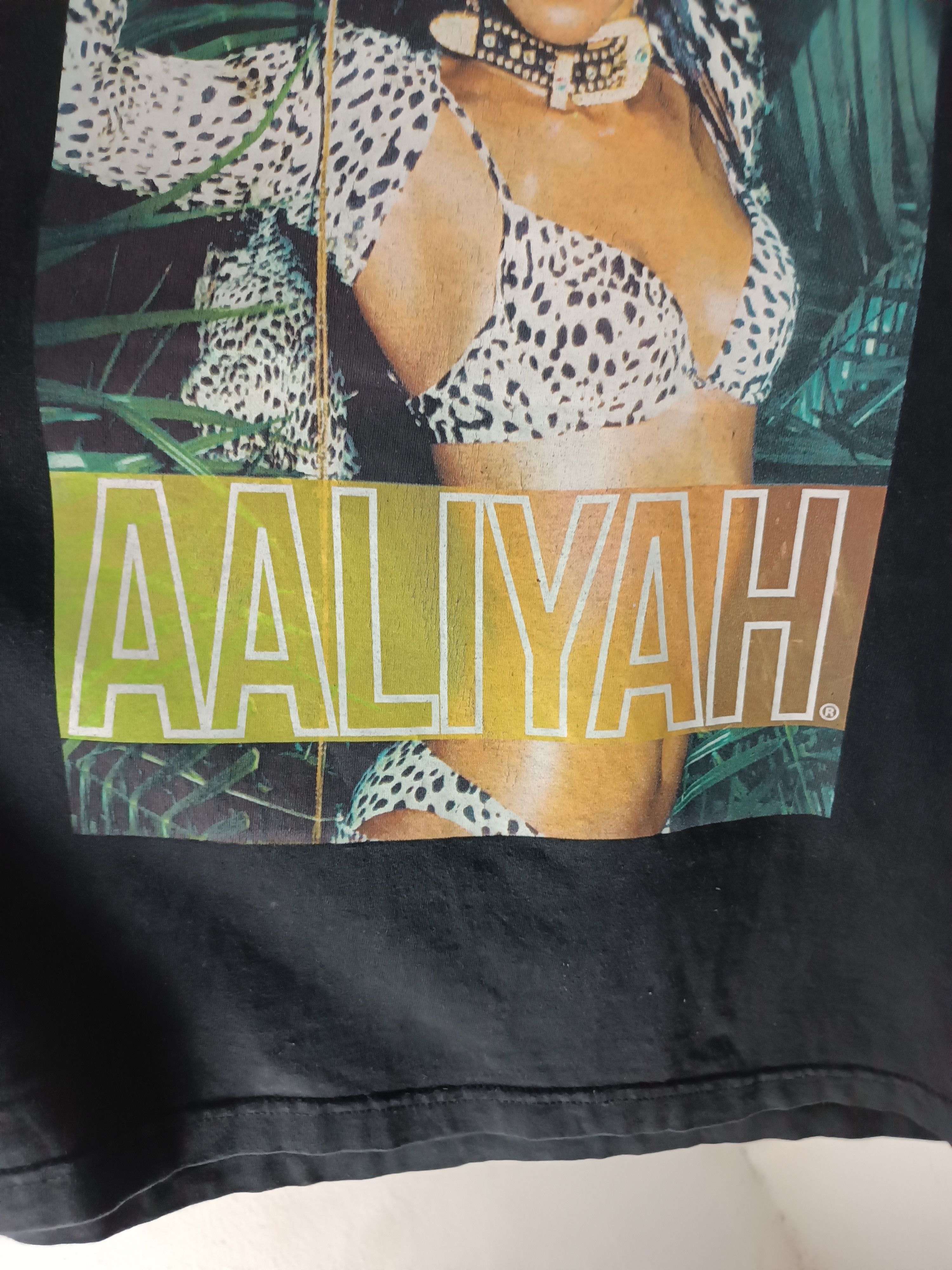 Rap Tees VINTAGE AALIYAH TIE DYE 2 TONE TEE left eye biggie tupac Size US XL / EU 56 / 4 - 10 Thumbnail