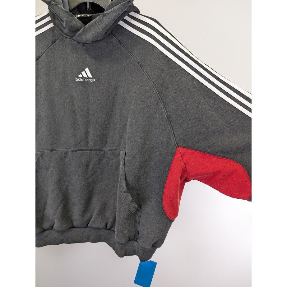 Balenciaga o1rshd1 Pullover Hoodie in Multicolor Size US M / EU 48-50 / 2 - 13 Thumbnail