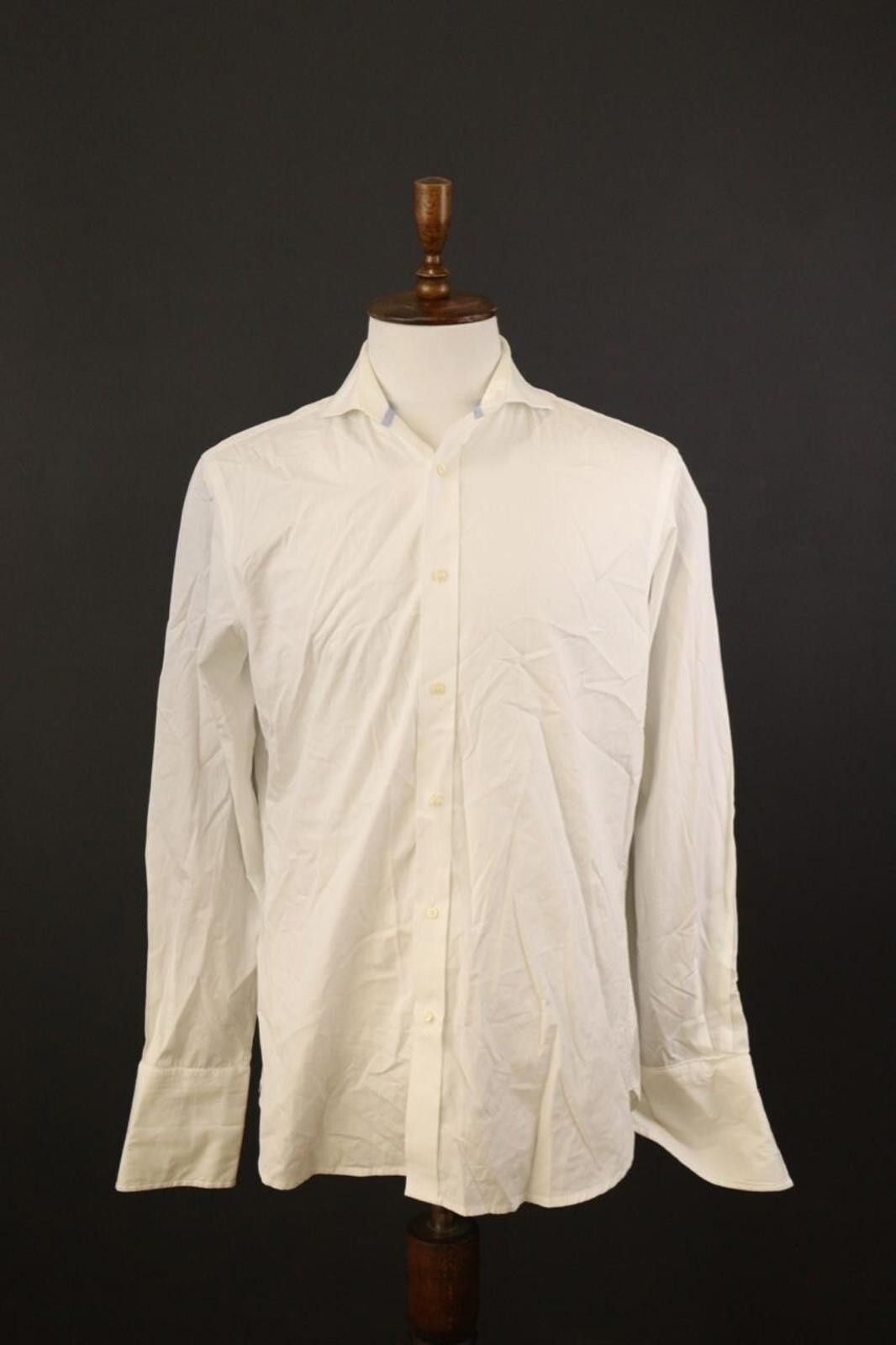 Designer Hackett London Italian Finest Cotton Shirt Size 41 / 16 Size US M / EU 48-50 / 2 - 1 Thumbnail