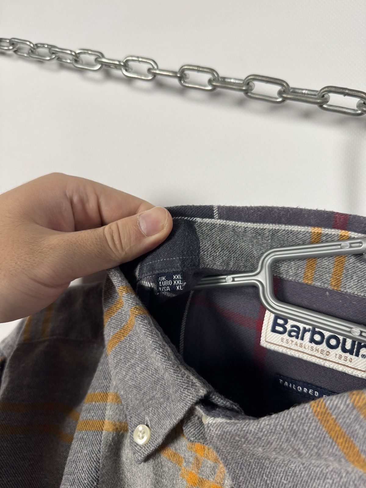 Barbour Barbour Tailored Fit Long Sleeve Plaid Shirt Button Up XXL Size US XXL / EU 58 / 5 - 8 Thumbnail