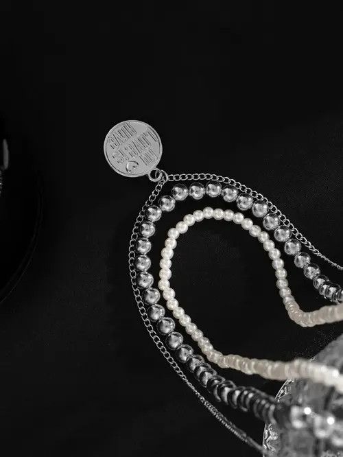 Jewelry × Vintage Retro Punk Necklace Pearl 3pc set Size ONE SIZE - 4 Thumbnail