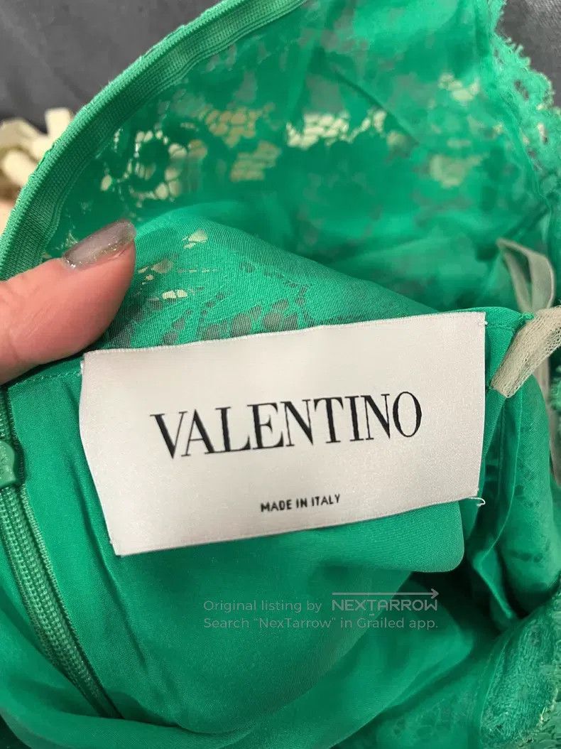 Valentino Valentino Green lace dress Size M / US 6-8 / IT 42-44 - 3 Thumbnail