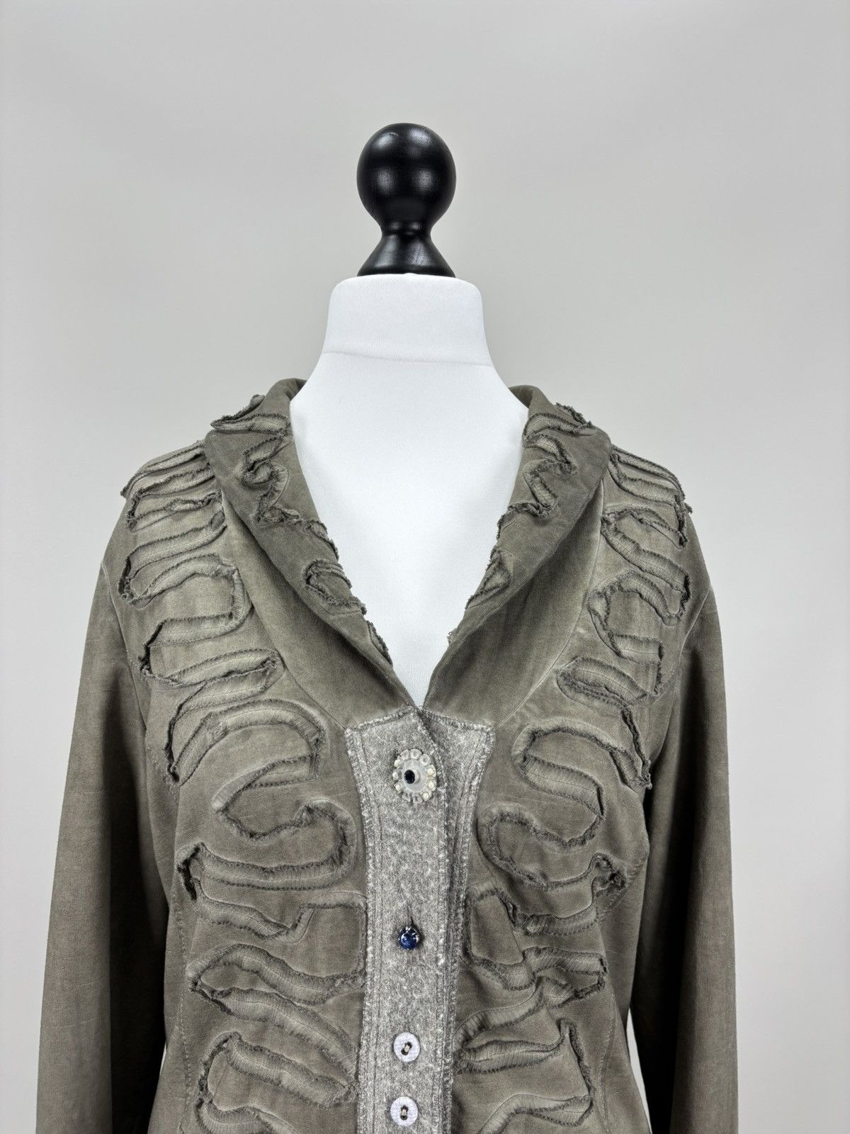 Elisa Cavaletti Womens blazer Bottega by Elisa Cavaletti Size L Color Gray Size L / US 10 / IT 46 - 3 Thumbnail