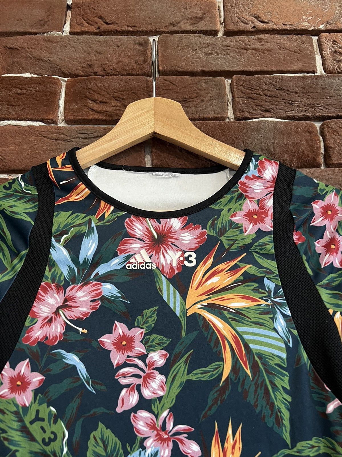 Adidas Rare Y-3 Yohji Yamamoto Adidas Roland Garros Floral Tee Size S / US 4 / IT 40 - 2 Thumbnail