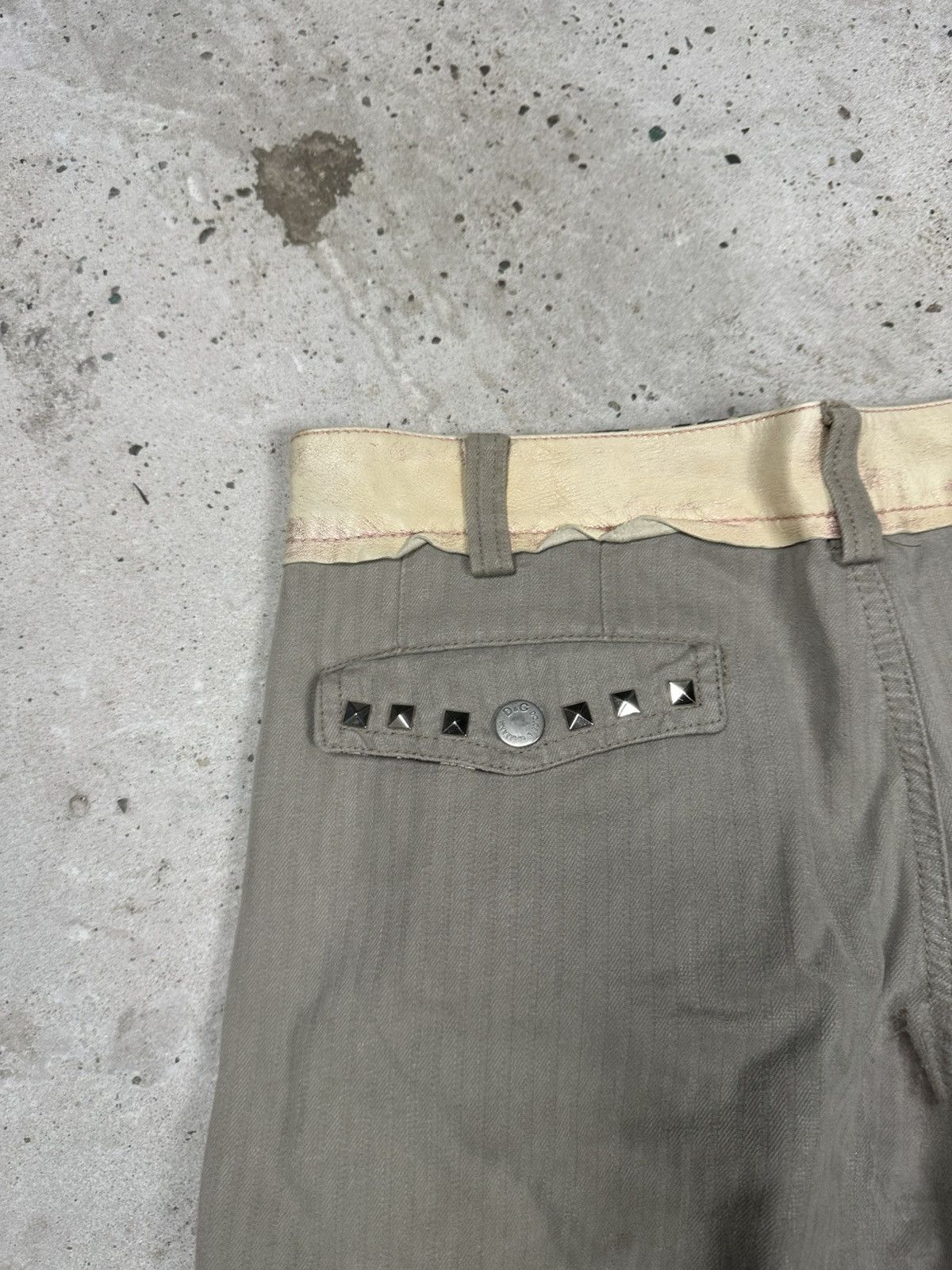 Dolce & Gabbana 2003 Dolce & Gabbana Baggy Loose Cargo Pants Studs Patched Size US 34 / EU 50 - 21 Thumbnail