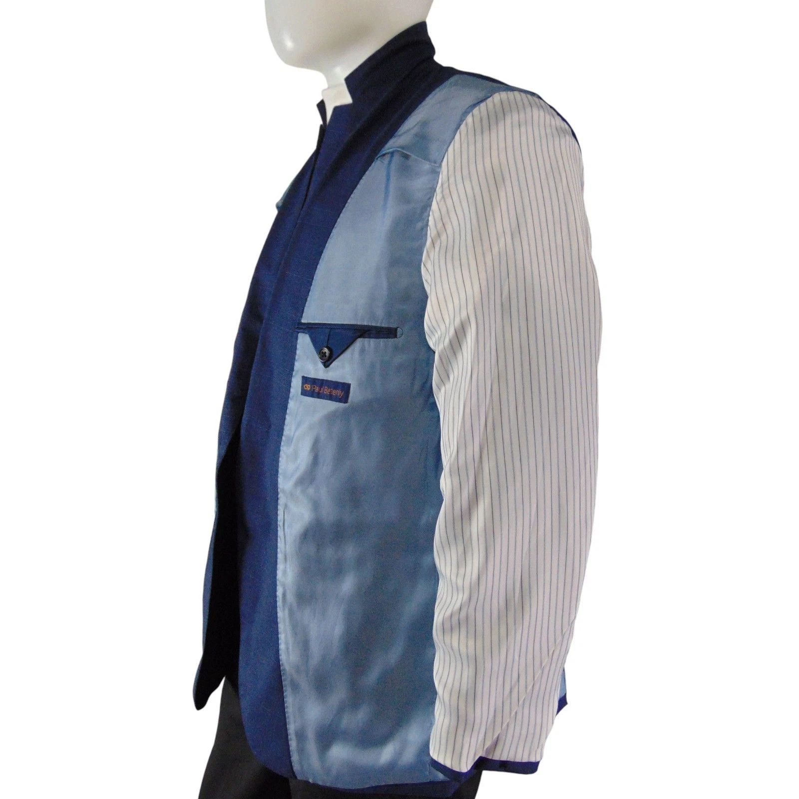 Other Paul Betenly Blue Plaid Blazer 46 Two Button Size 46R - 9 Thumbnail
