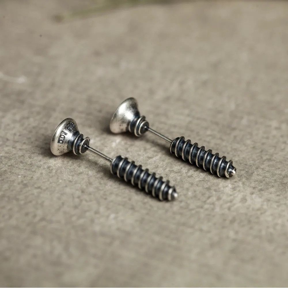 Jewelry Screw Stud Earrings 925 Sterling Charm Earring Halloween Size ONE SIZE - 5 Thumbnail