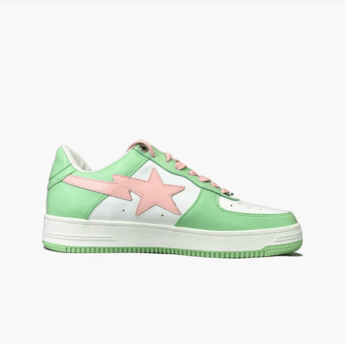 Bape ABATHINGAPE low-top sneaker men's green and pink Size US 11 / EU 44 - 1 Thumbnail