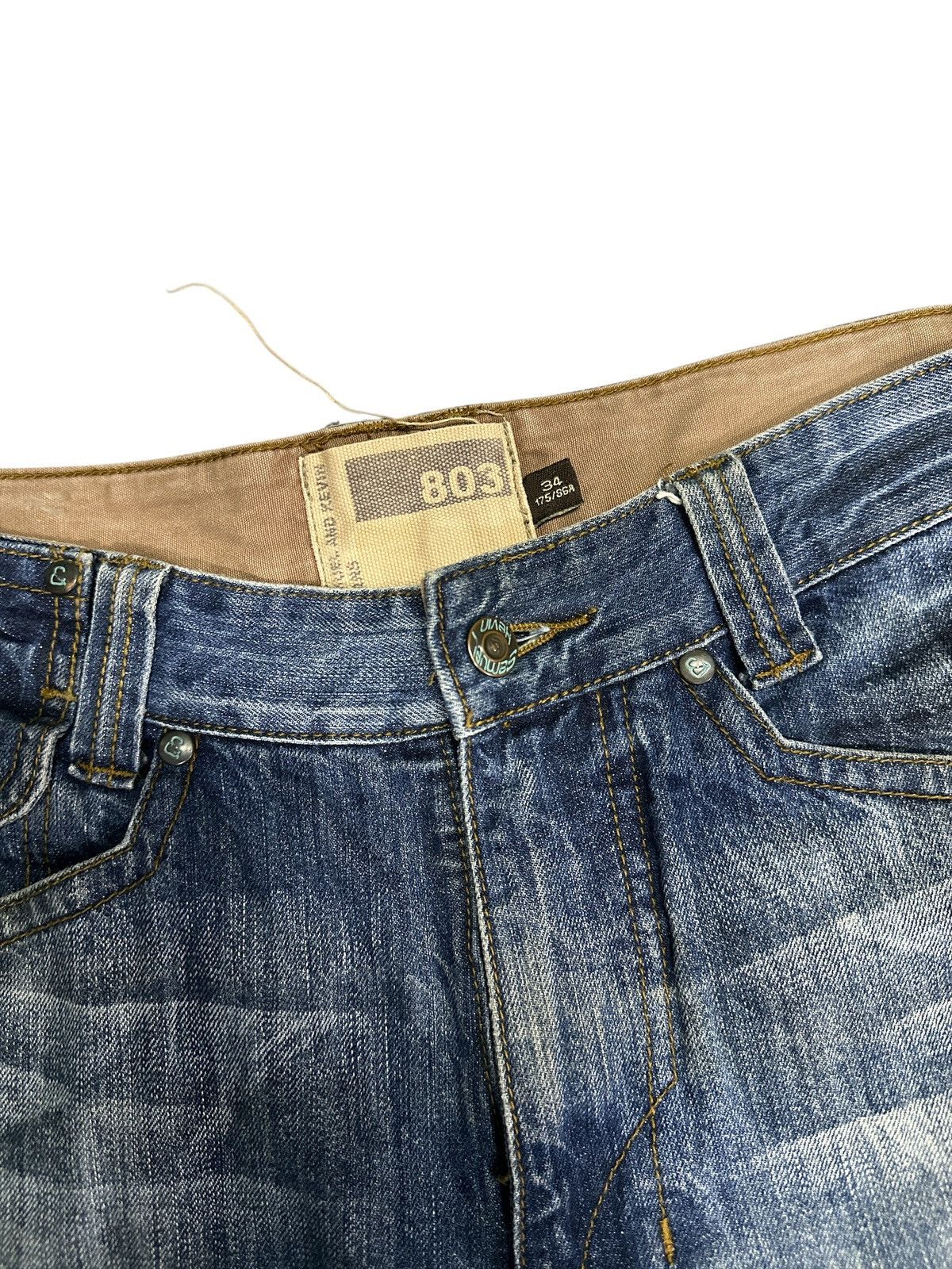 Japanese Brand Samuel Kevin Distress Denim Size US 34 / EU 50 - 4 Thumbnail