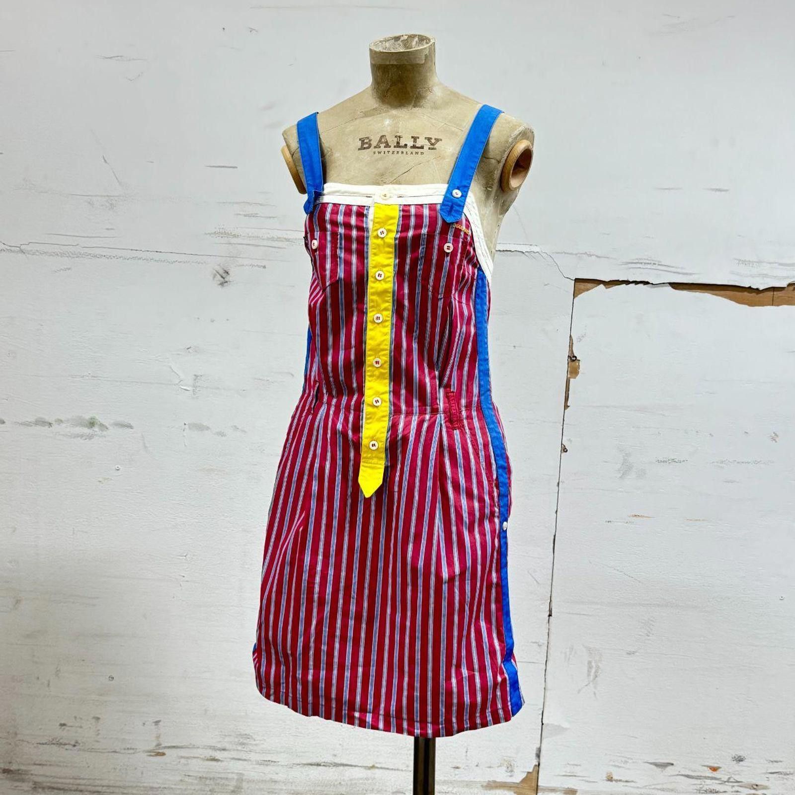 Dsquared2 Dsquared2 SS07 Runway Striped Mini Dress Size S Size S / US 4 / IT 40 - 2 Thumbnail