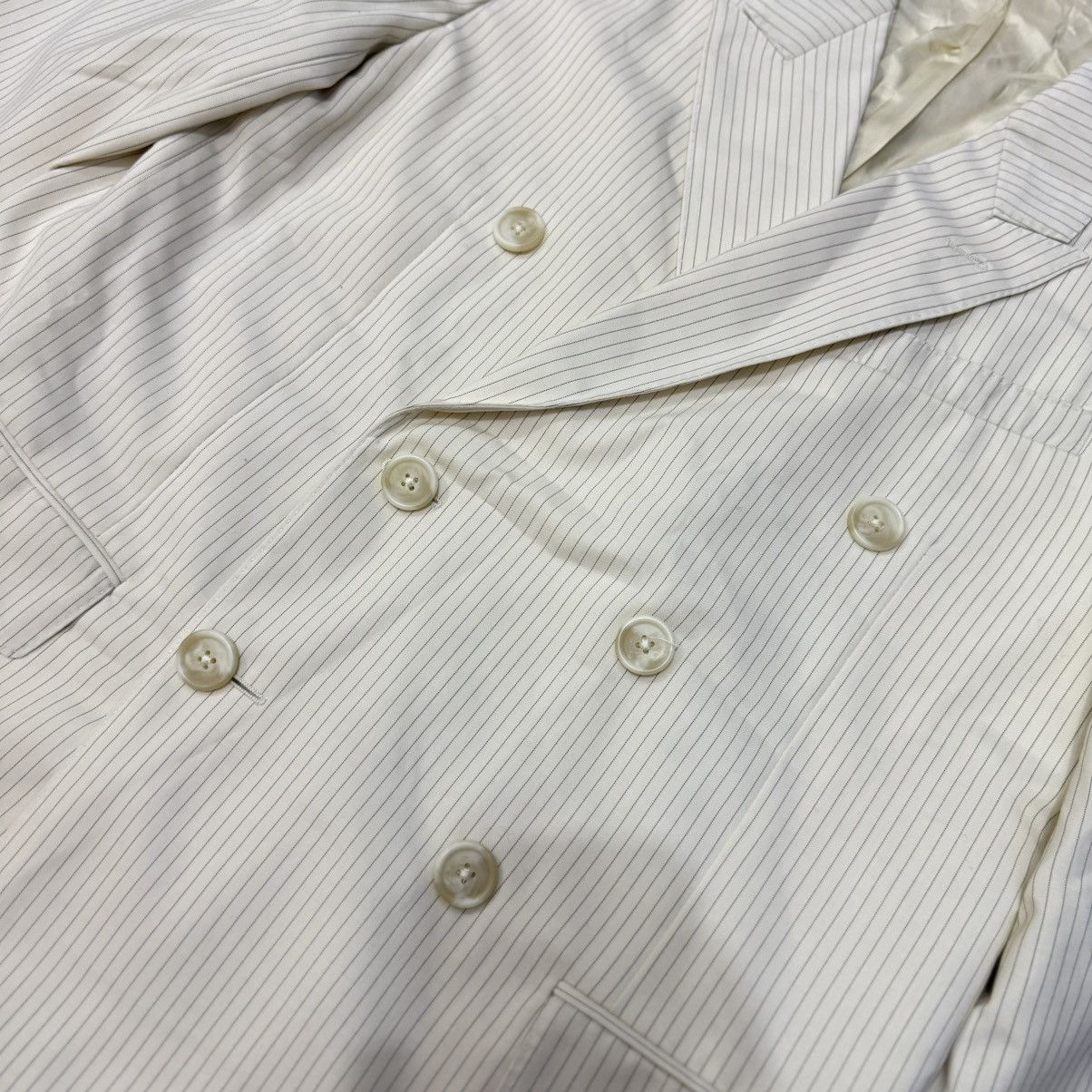 Celine × Hedi Slimane SS20 Celine by Hedi Slimane Pinstripe Double breasted blazer Size 38R - 3 Thumbnail