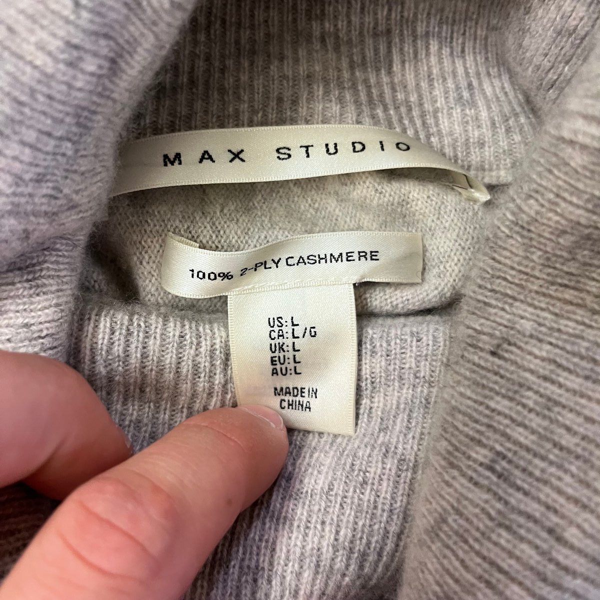 Other Max Studio Cashmere Turtleneck Sweater Cream Size US M / EU 48-50 / 2 - 3 Thumbnail