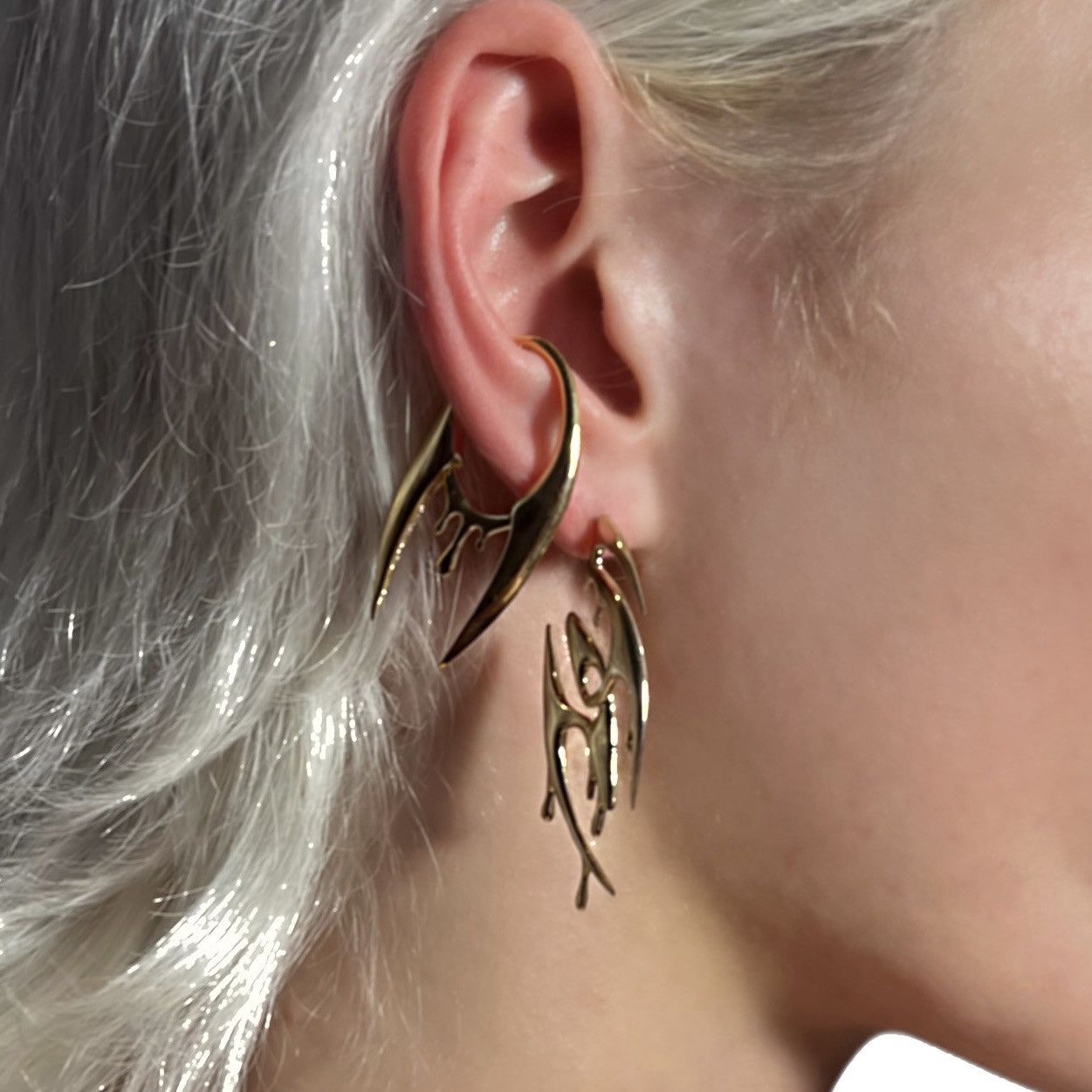 Other SYDORIA MELTING EARRING GOLD Size ONE SIZE - 4 Thumbnail