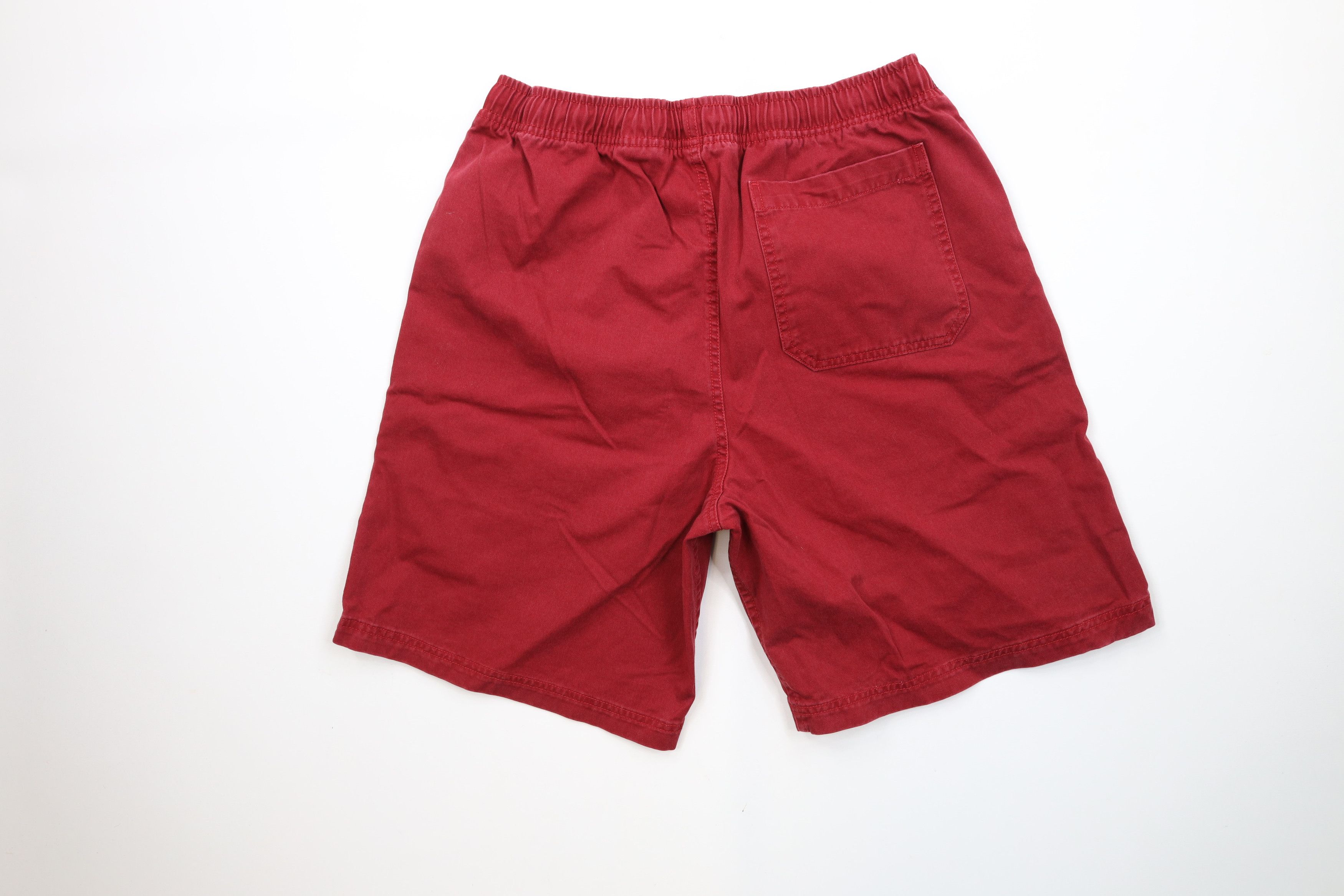Vintage Vintage 90s Streetwear Striped Above Knee Shorts Cotton Red Size US 32 / EU 48 - 8 Thumbnail
