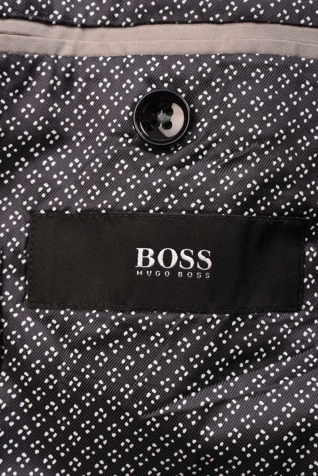 Hugo Boss BOSS Hugo Boss Navy Textured Two-Button Blazer Size L /EU52 Size 52R - 7 Thumbnail