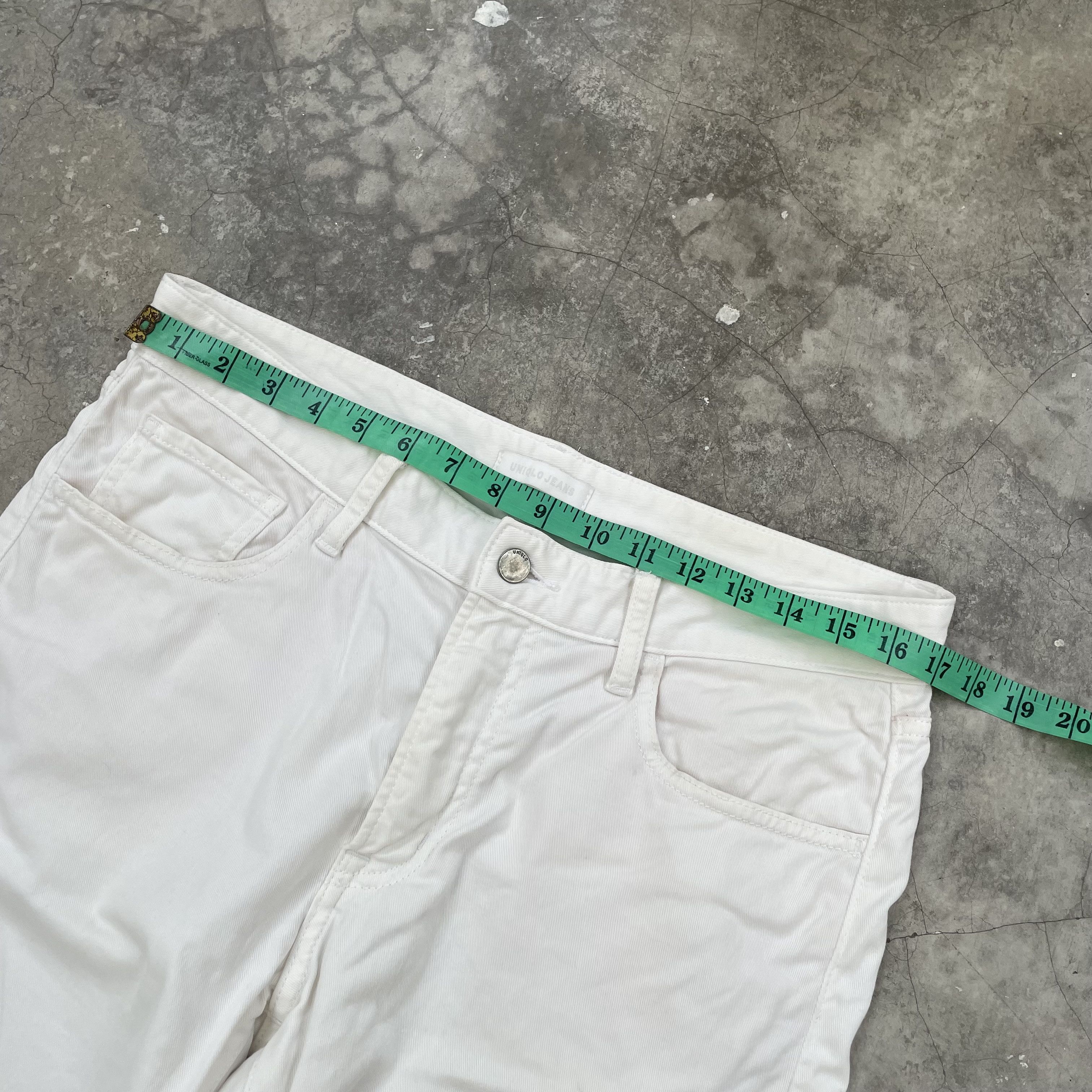 Japanese Brand × Kaihara Denim × Uniqlo UNIQLO WHITE STRETCH JEANS SLIM TAPERED JAPAN Size US 34 / EU 50 - 2 Thumbnail