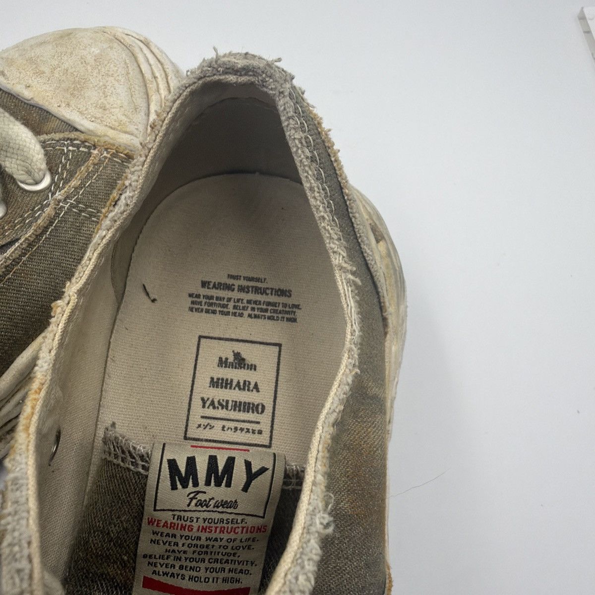 Maison MIHARA YASUHIRO Mihara Yasuhiro Peterson 23 Washed Denim Low Green Size US 8 / EU 41 - 6 Thumbnail