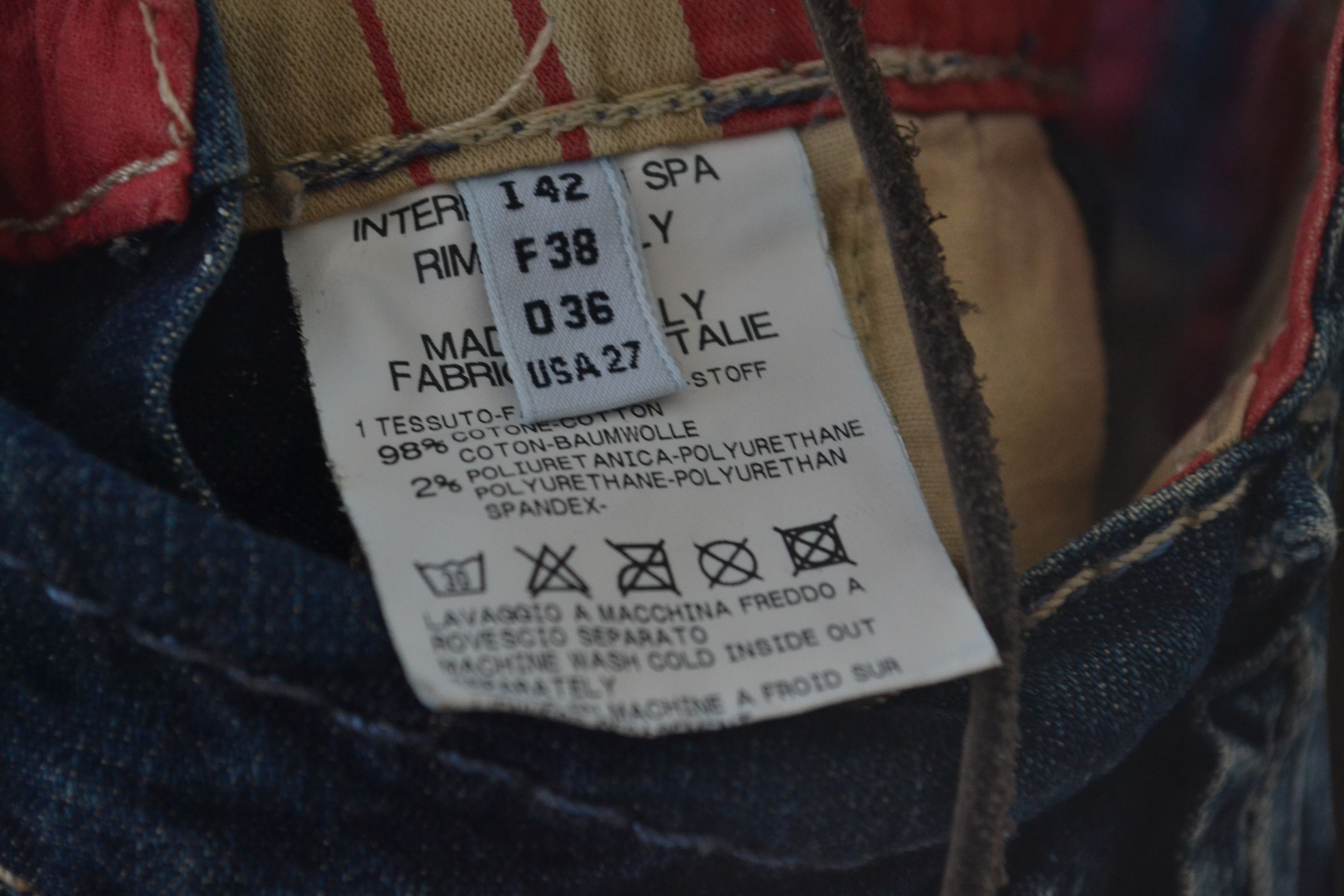 Marithe + Francois Girbaud 🔴 MARITHE FRANCOIS GIRBAUD Overall Suit Skirt Jeans Denim Size 28" / US 6 / IT 42 - 10 Thumbnail