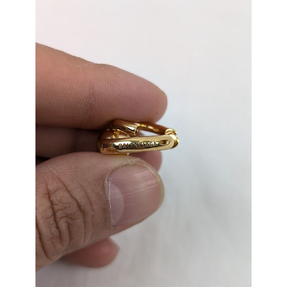 Balenciaga o1rshd1 Size: OS / Double B Ring in Gold Size ONE SIZE - 11 Thumbnail