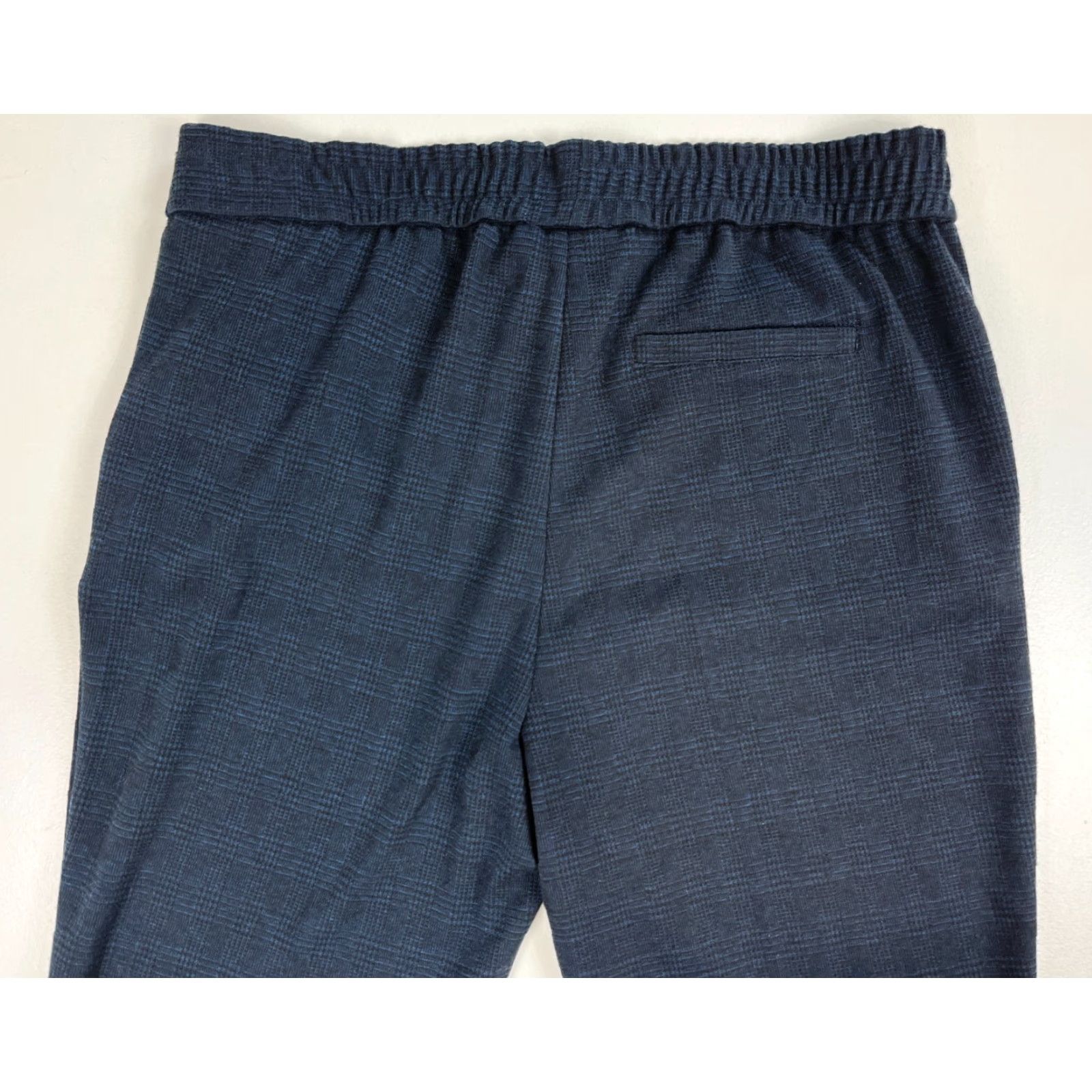 Vintage Jake*s Women’s Check Pants NWT Navy 40 Regular Elastic Waist Pleated Straight Inseam 28 in XS-XXL Compatible Size 27" / US 4 / IT 40 - 7 Thumbnail