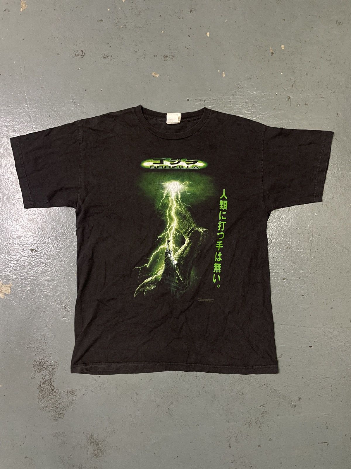 Vintage Vintage 90s Godzilla “LIGHTING STATUE OF LIBERTY” Movie Tees Size US XL / EU 56 / 4 - 1 Thumbnail