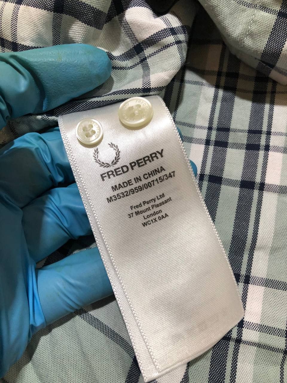 Fred Perry FRED PERRY Men’s Checked Shirt Regular Fit Size US S / EU 44-46 / 1 - 3 Thumbnail
