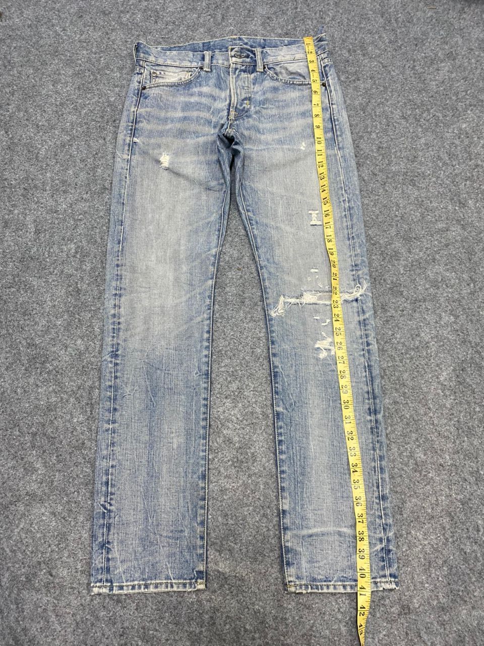 Polo Ralph Lauren Vintage 90s Ralph Lauren Slim Skinny Distressed Denim Size US 31 - 10 Thumbnail
