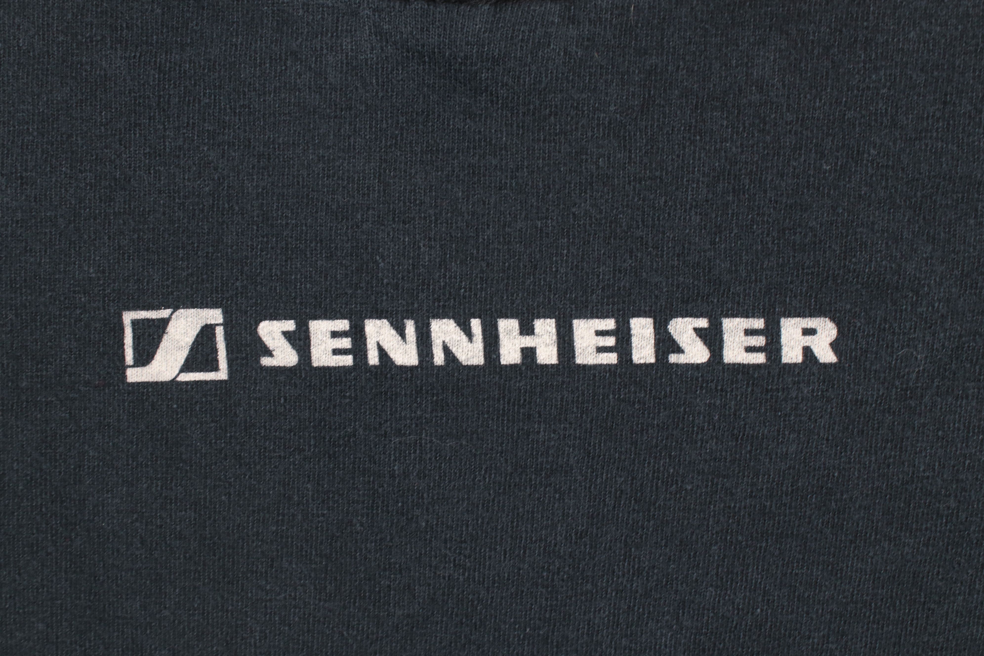 Vintage Vintage 90s Y2K Spell Out Sennheiser Music T-Shirt Black Size US M / EU 48-50 / 2 - 10 Thumbnail