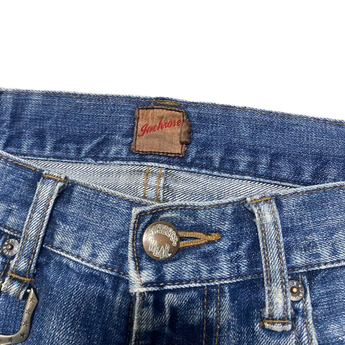 JACKROSE Jackrose Distressed Denim Flare Jeans Size US 31 - 6 Thumbnail