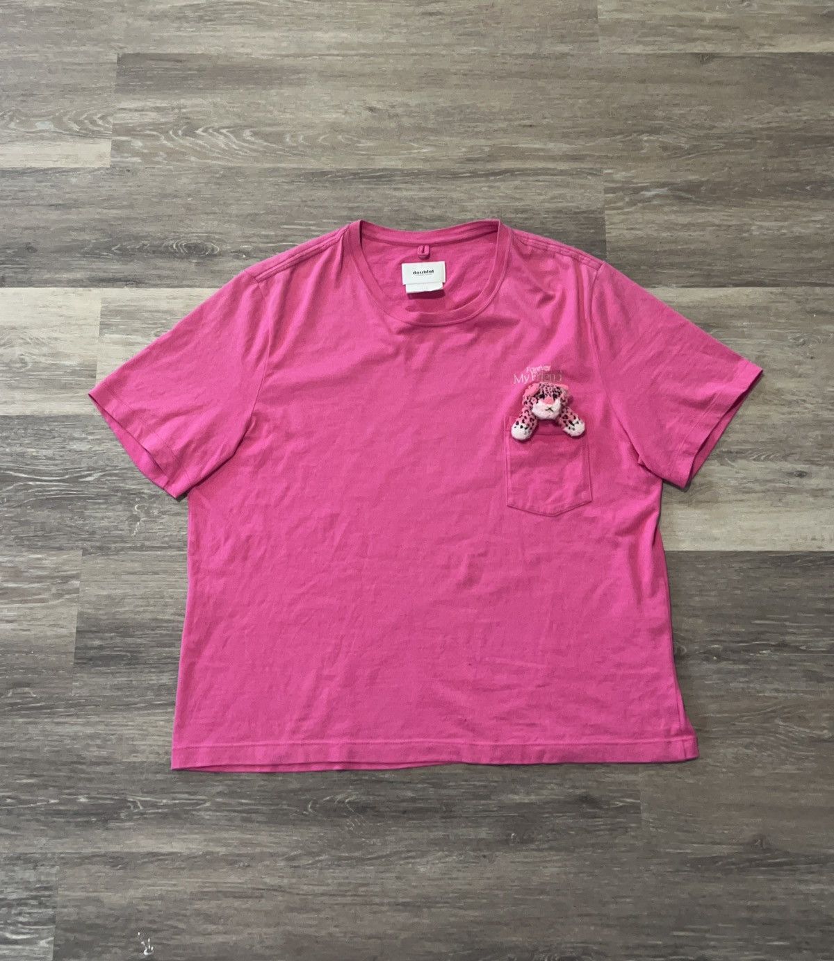 Doublet Doublet Pink “Forever My Friend” Teddy T-Shirt Size US XL / EU 56 / 4 - 1 Thumbnail