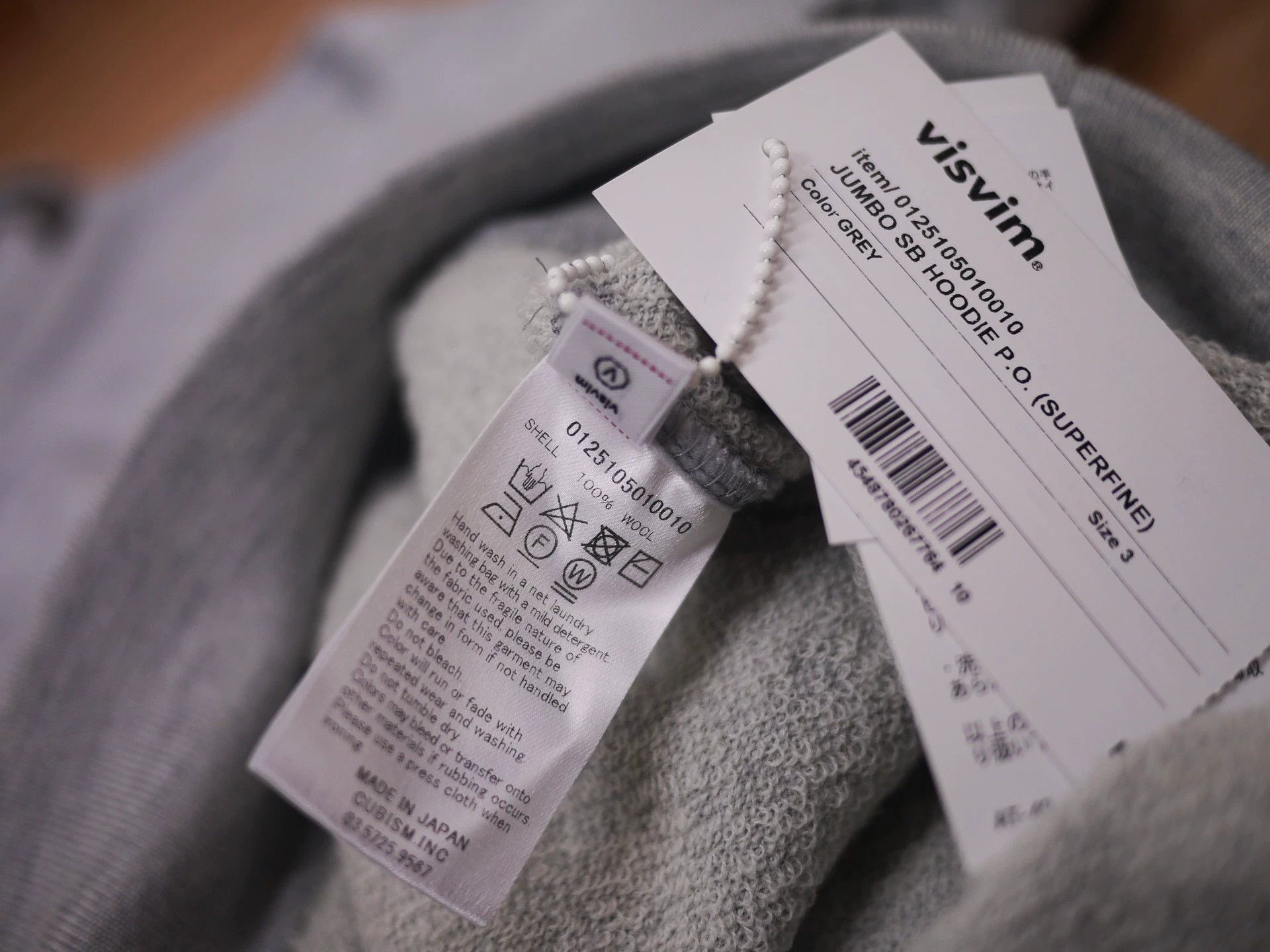 Visvim VISVIM 25SS JUMBO SB HOODIE Superfine Grey 3 Size US L / EU 52-54 / 3 - 7 Thumbnail