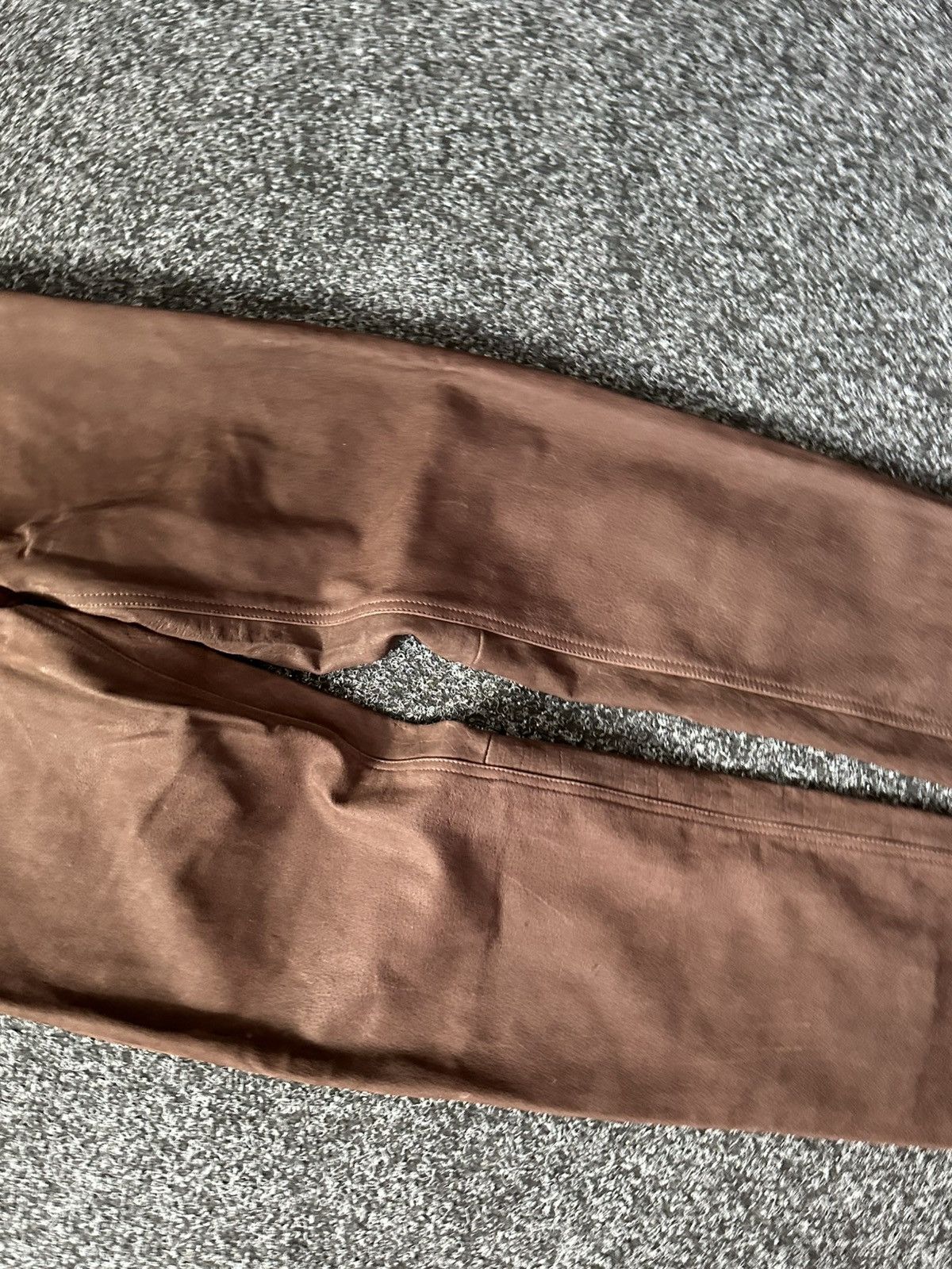 Cowboy Equipment × Leather 🚨GRAIL BOOTCUT BROWN Cowboy Biker Leather Pants Size 24" / US 00 / IT 34 - 3 Thumbnail