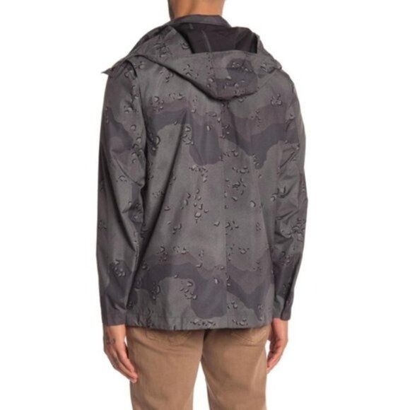 7 For All Mankind 7 For All Mankind Mens Gray Camo Hooded Button Front Light A Size US L / EU 52-54 / 3 - 2 Thumbnail