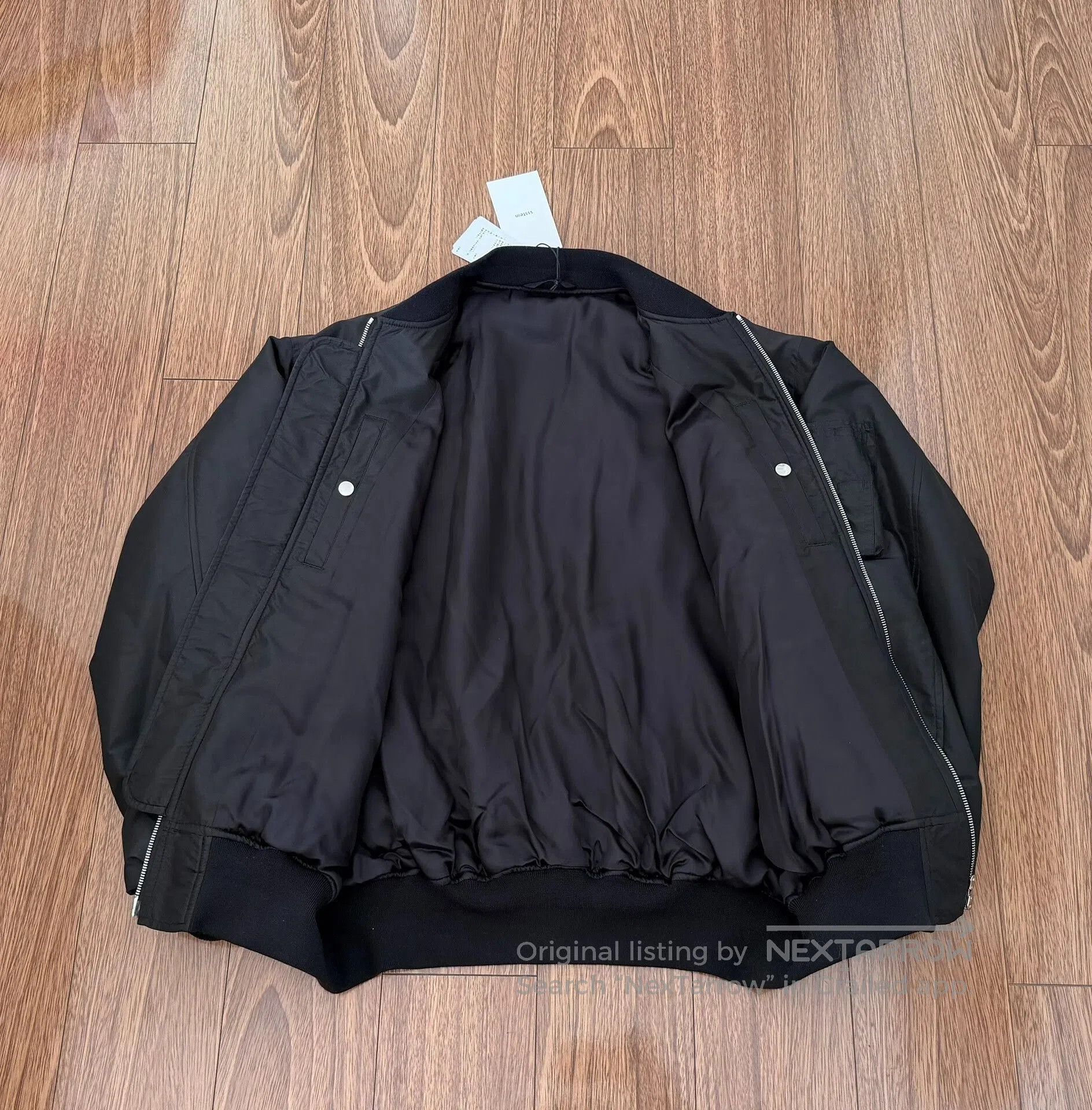Stein Oversized Silk Tafta Flight Jacket. Size S / US 4 / IT 40 - 3 Thumbnail
