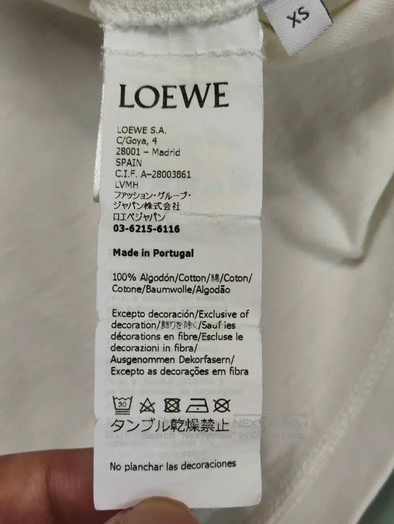 Loewe LOEWE White and green pieced letter logo short-sleeve Size XS / US 0-2 / IT 36-38 - 5 Thumbnail