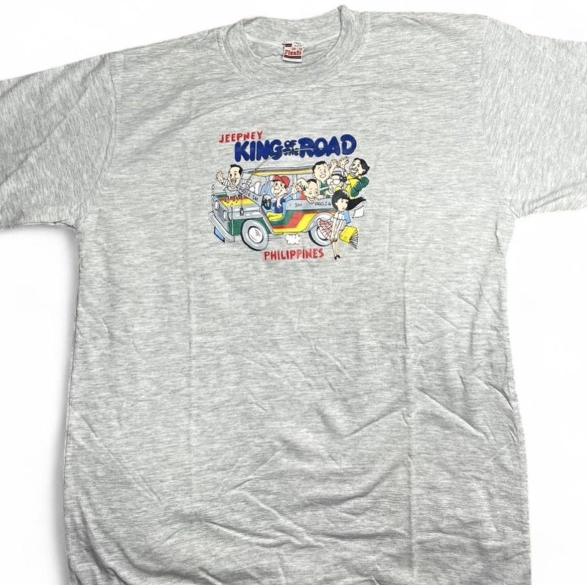 Other Vtg 90s Philippines JEEPNEY King of the Road T-Shirt Large Size US L / EU 52-54 / 3 - 8 Thumbnail