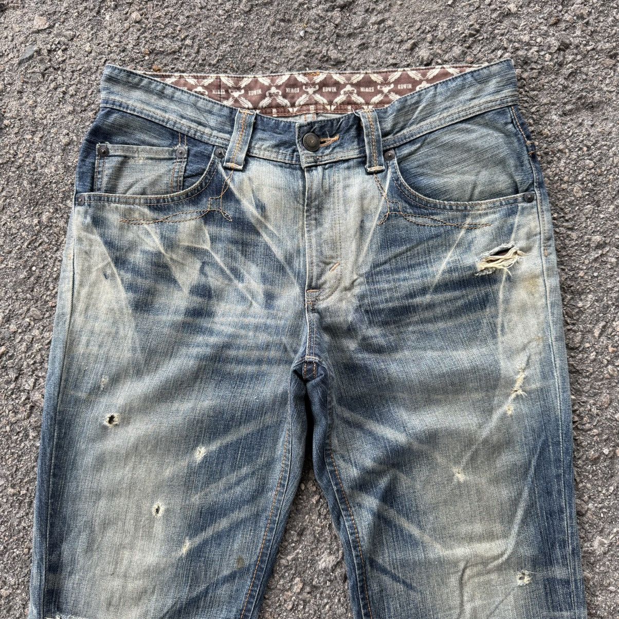 Edwin Vintage Edwin Flare distressed jeans denim pants Size US 36 / EU 52 - 4 Thumbnail