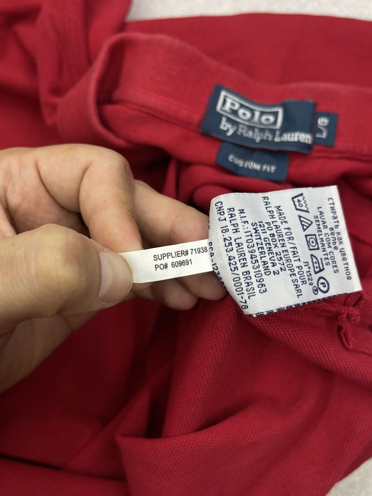 Polo Ralph Lauren × Rugby Ralph Lauren × Vintage Vintage Polo Ralph Lauren Rugby Polo Longsleeve Red Y2K Size US L / EU 52-54 / 3 - 7 Thumbnail
