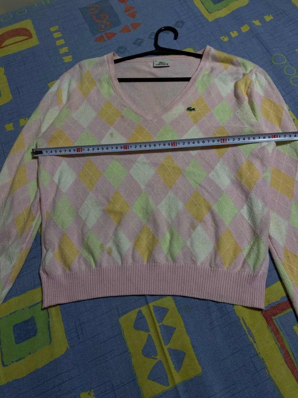 Lacoste Rare Vintage Lacoste Chemise Crewneck Knit Sweater Pink Size US S / EU 44-46 / 1 - 11 Thumbnail