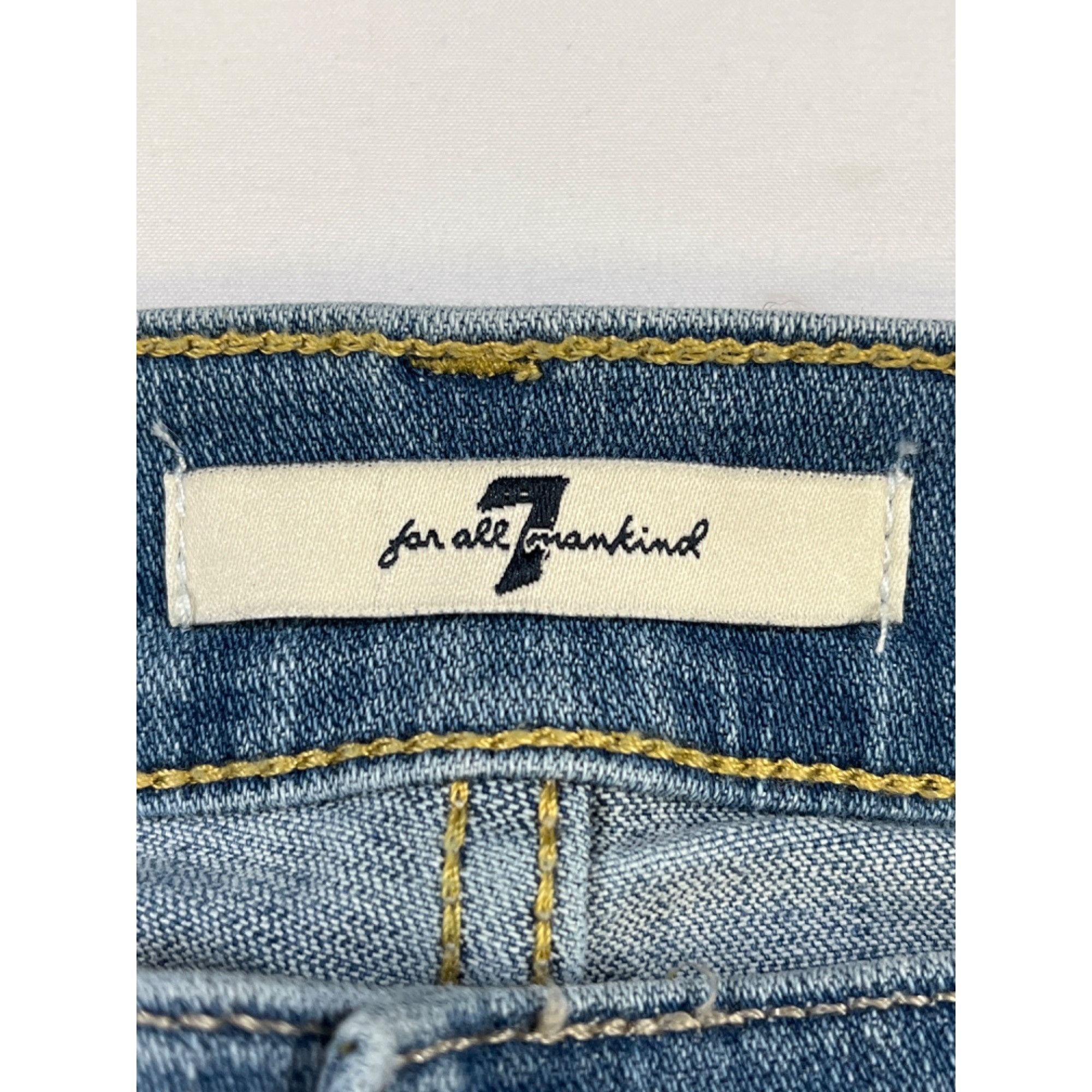 7 For All Mankind 7 For All Mankind Women's Blue High Waisted Jeans/Skinny Siz Size 28" / US 6 / IT 42 - 5 Thumbnail