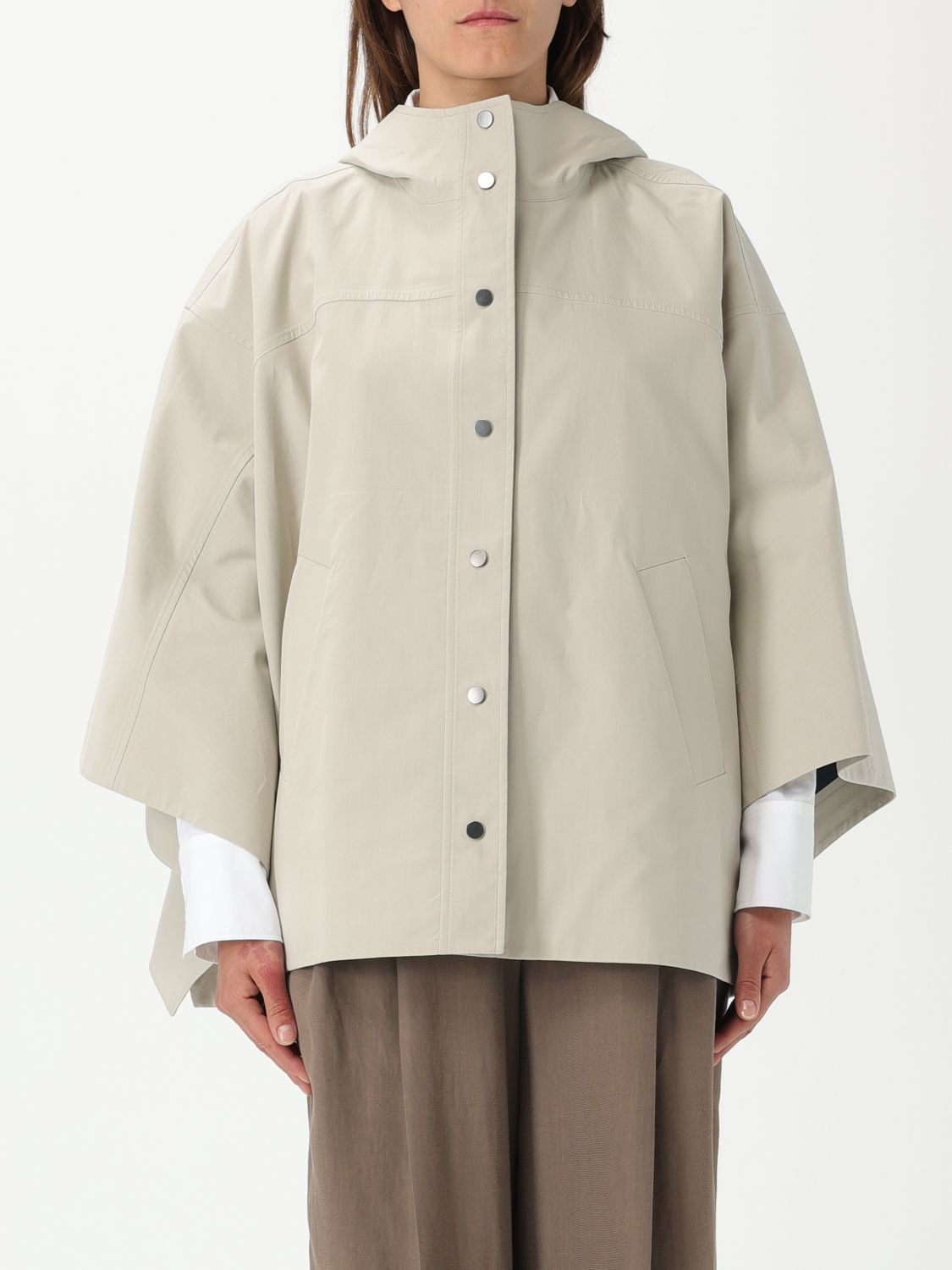 Brunello Cucinelli Brunello Cucinelli Jacket Woman Beige Size S / US 4 / IT 40 - 1 Thumbnail