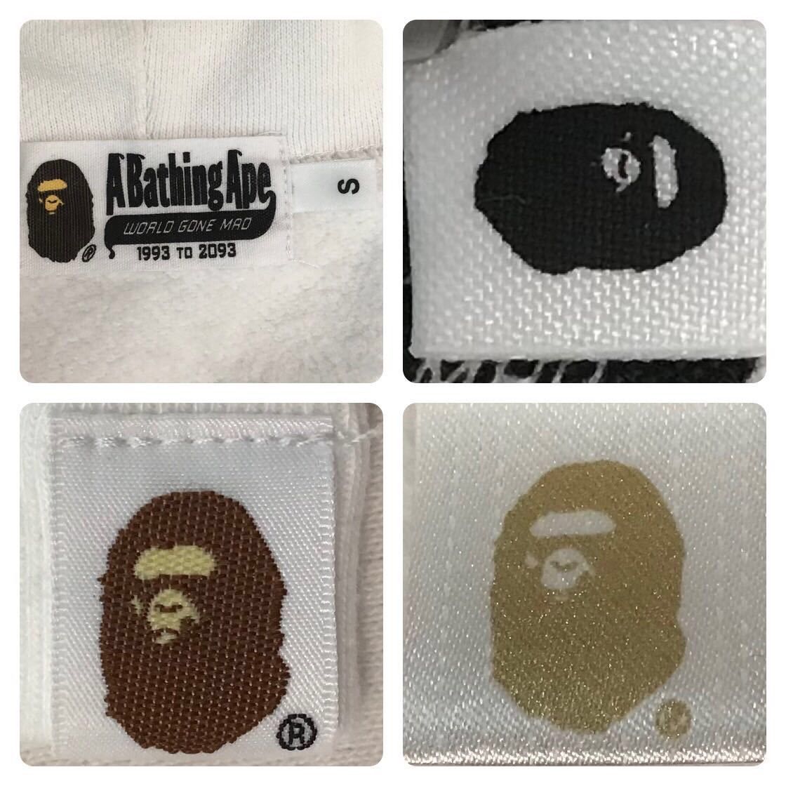 Bape BAPE logo pullover hoodie white a bathing ape Size US S / EU 44-46 / 1 - 7 Thumbnail