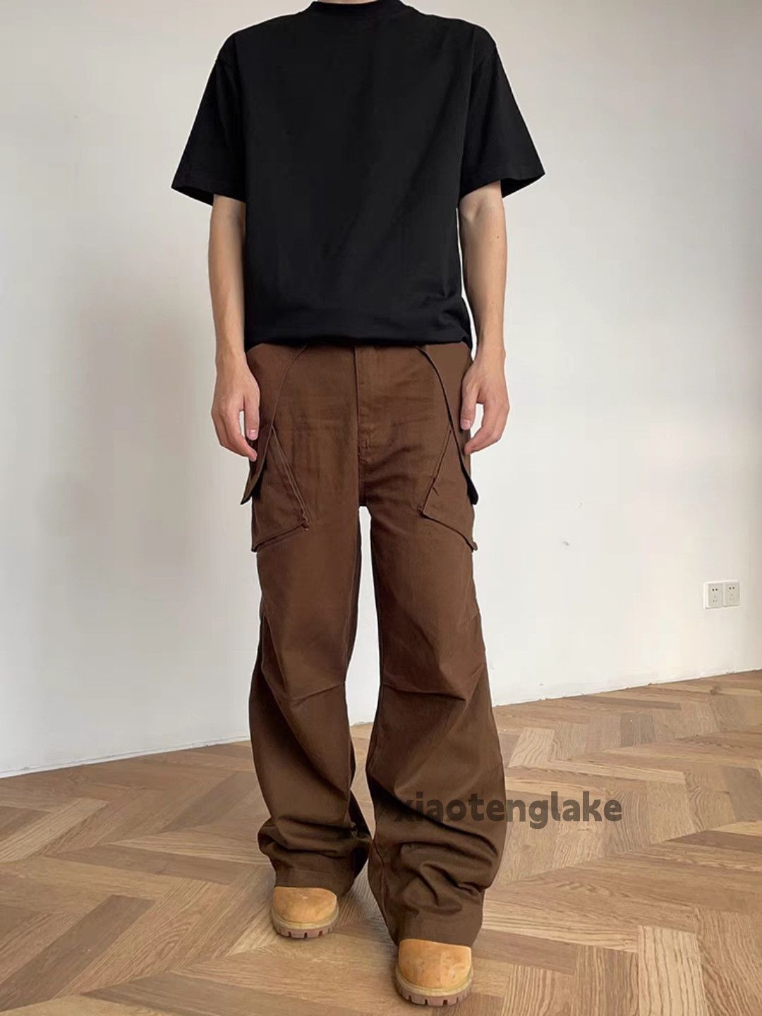 Designer × Japanese Brand × Vintage washed faded utility carpenter cargo cleanfit pants Size US 34 / EU 50 - 2 Thumbnail