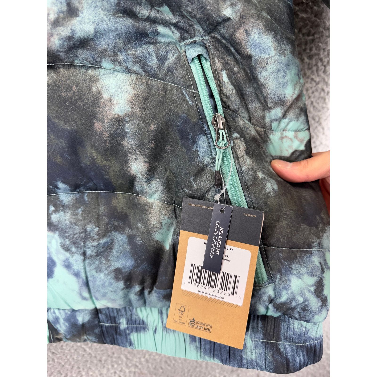 The North Face The North Face 2000 2k Puffer Jacket Mens XL Tie Dye Blue Size US XL / EU 56 / 4 - 7 Thumbnail