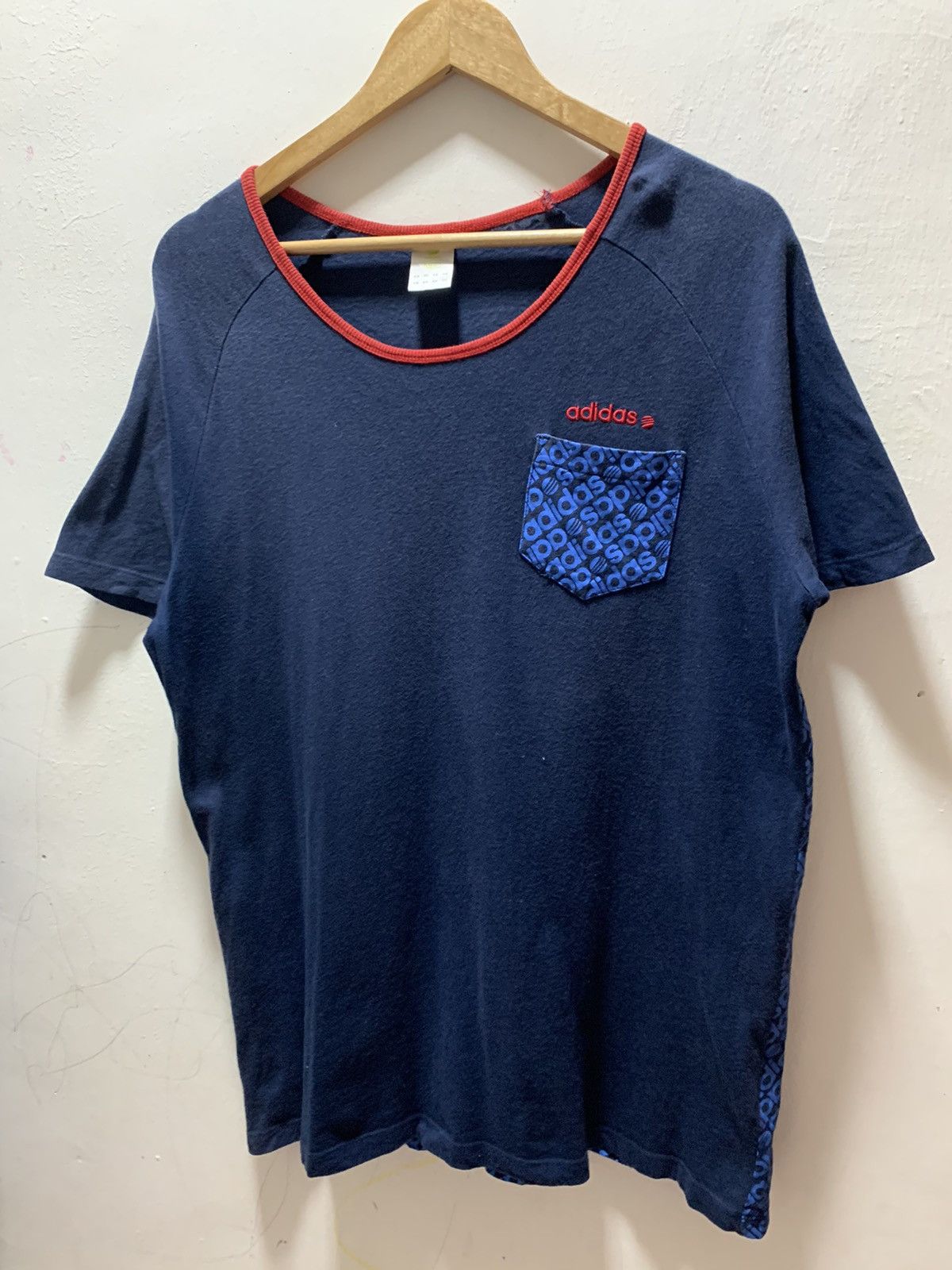 Adidas Adidas Neo Blue Pocket Tee Size US L / EU 52-54 / 3 - 3 Thumbnail