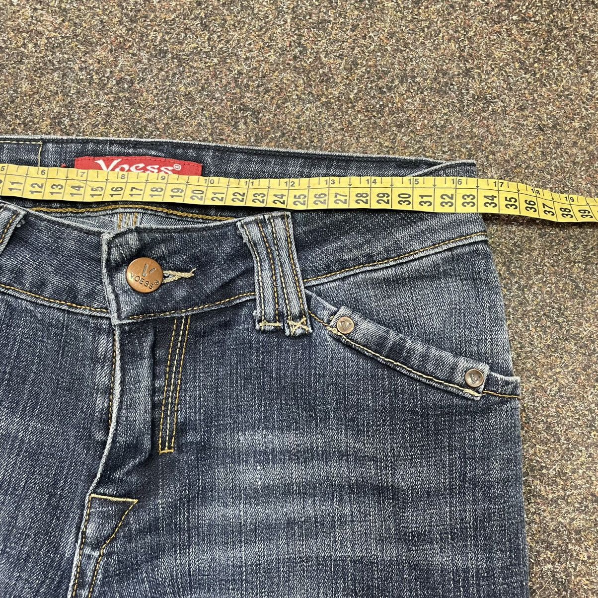 Vintage Vintage Y2K Baggy Wide Leg Flared Jeans Skater 90s Faded Size 32" / US 10 / IT 46 - 6 Thumbnail