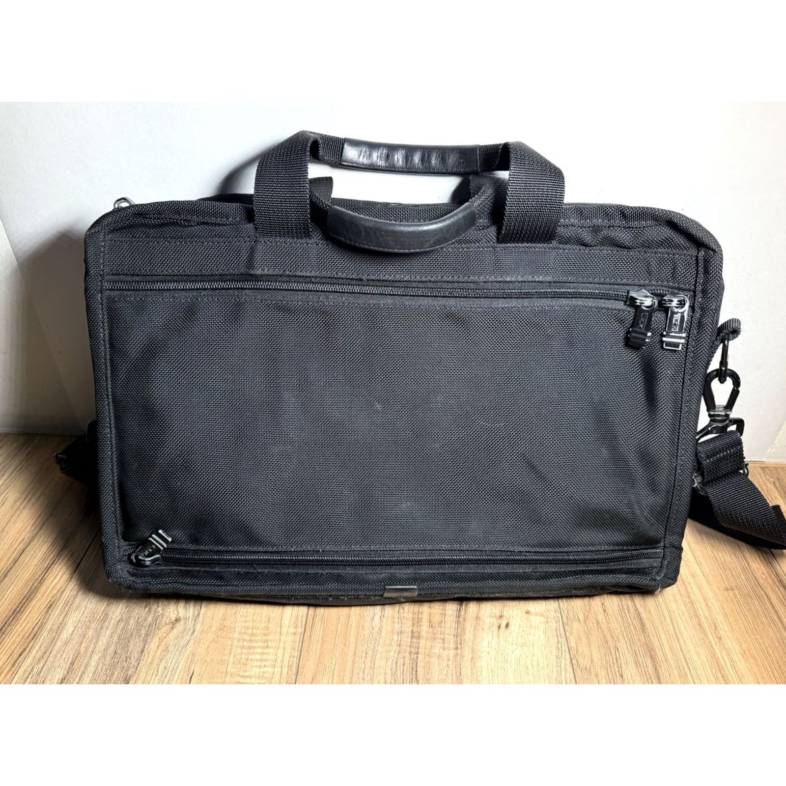 Tumi Tumi Bag Large Black Alpha 204D3 Ballistic Nylon Expandable Briefcase Strap Size ONE SIZE - 6 Thumbnail