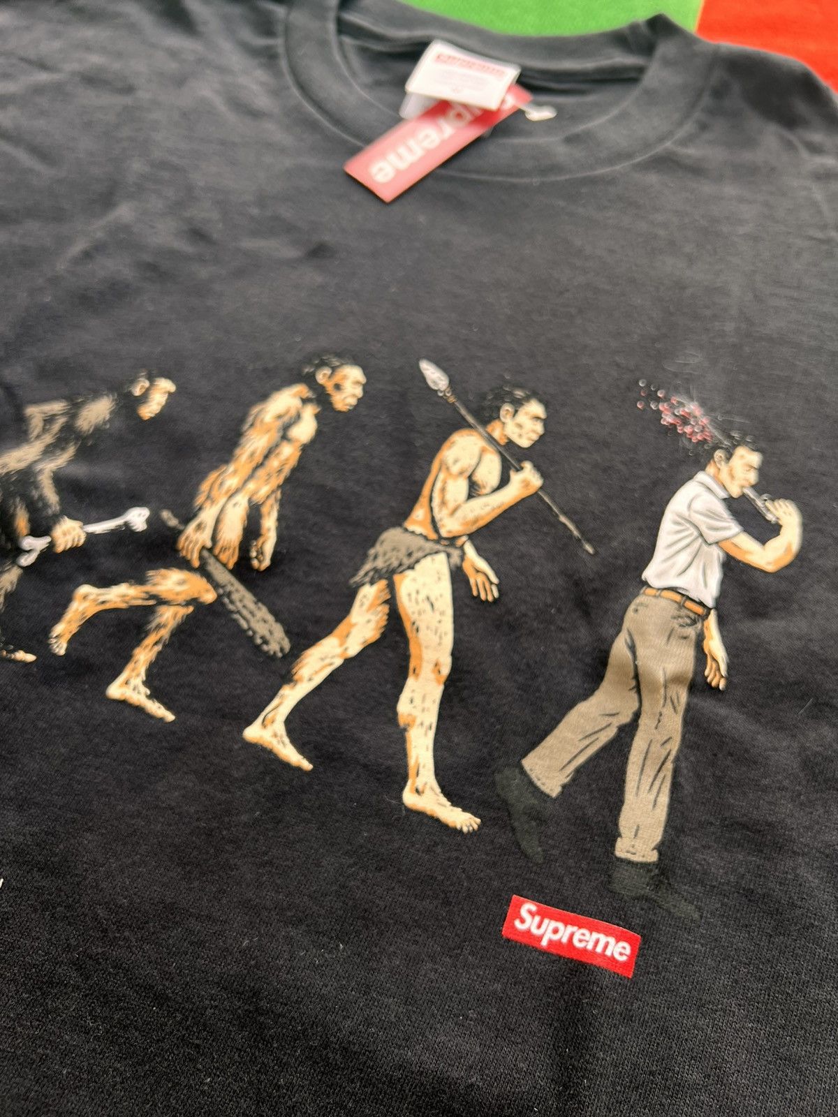 Supreme Supreme Evolution Tee Black M ape human t-shirt primitive Size US M / EU 48-50 / 2 - 15 Thumbnail