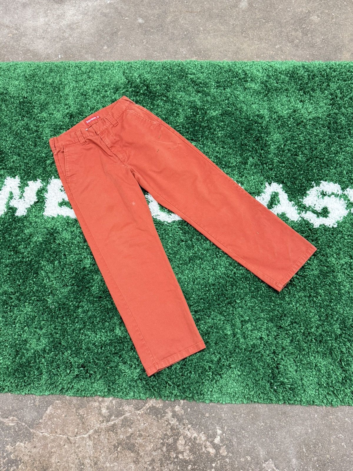 Supreme Supreme Work Pants Clay SS21 Sz. 30 Dark Red Orange Size US 30 / EU 46 - 1 Thumbnail